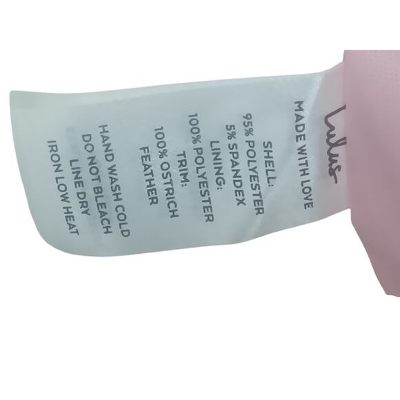 New without tags Lulus Light Pink Strapless Bustier Feather Mini Dress SZ L - Picture 11 of 13